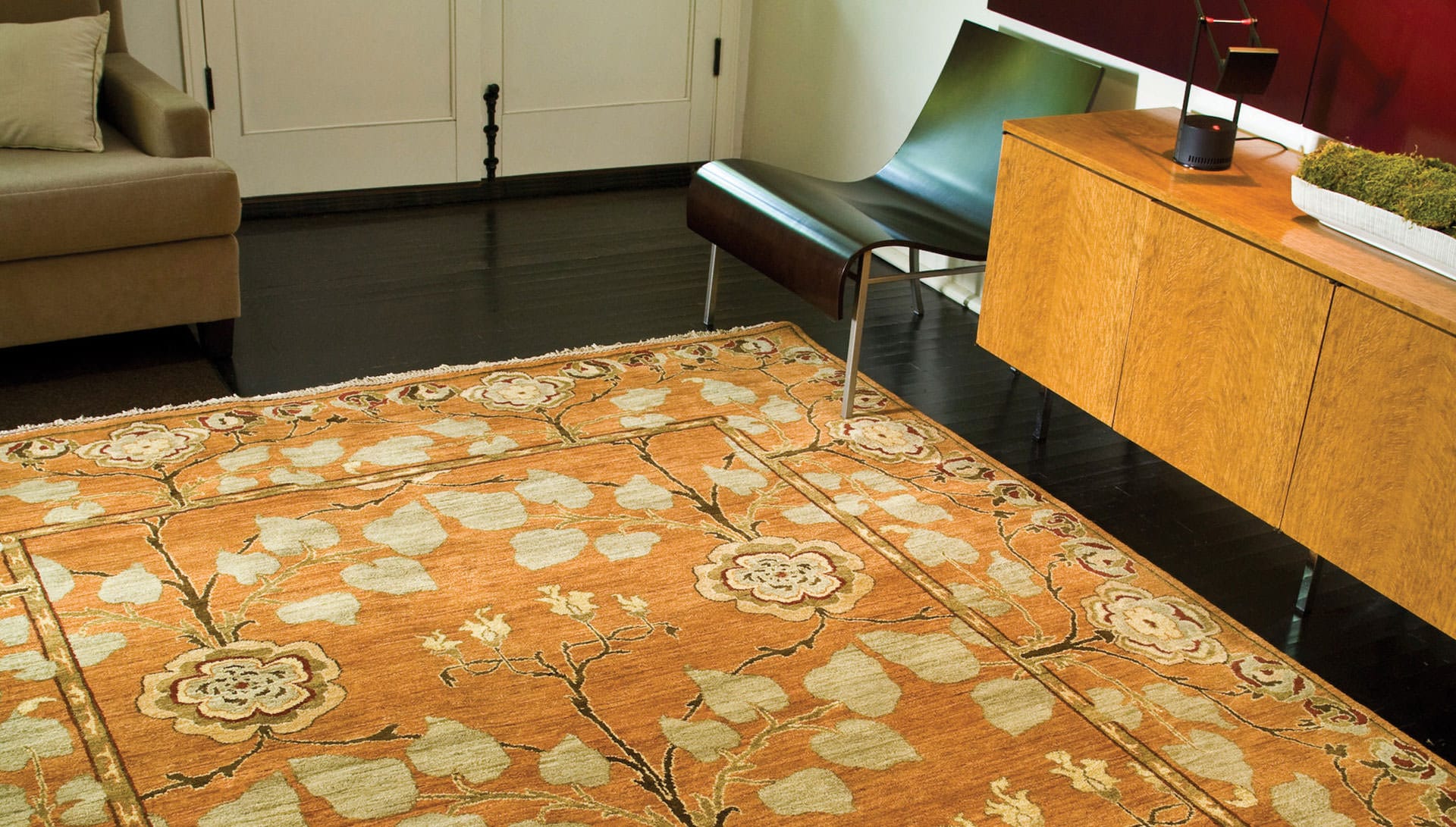 Sacramento Transitional Hand Knotted Oriental Rugs Kamran's Oriental